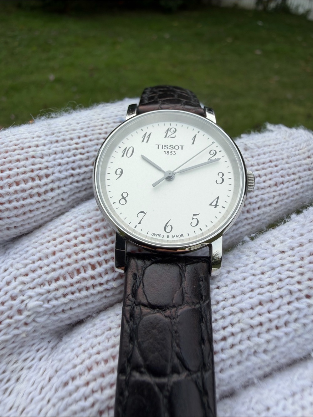 Tissot Everytime Small 30mm Watch T109210A White Dial Arabic Leather Sapphire